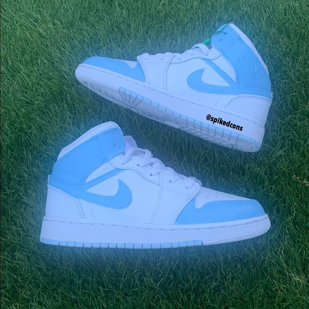 Custom Powder Blue Jordan 1s